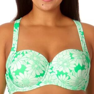 NWT California Waves Plus Size Cross-Back Bikini Top size 2X